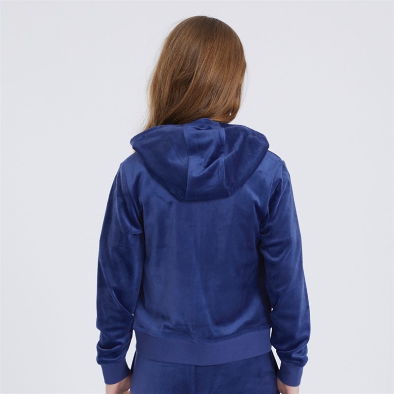 Juicy Couture Meisjes Velour Hoodies Blauw - Afbeelding 2