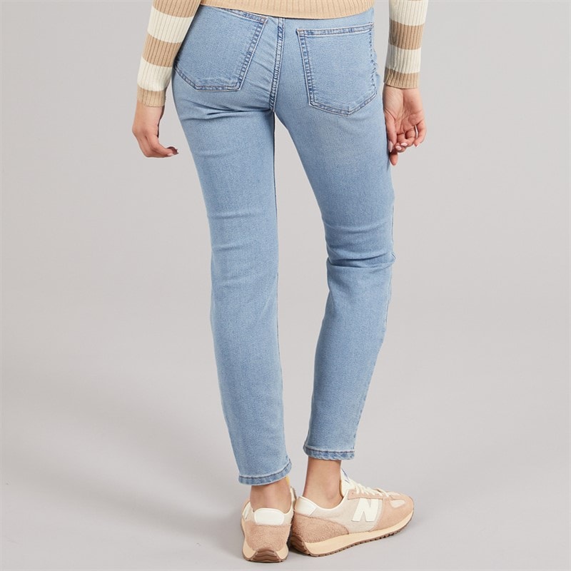 Jacqueline De Yong Dames Jeans Skinny Maan Medium Blue Denim - Afbeelding 2