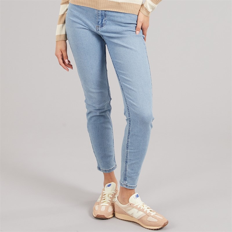 Jacqueline De Yong Dames Jeans Skinny Maan Medium Blue Denim - Afbeelding 3