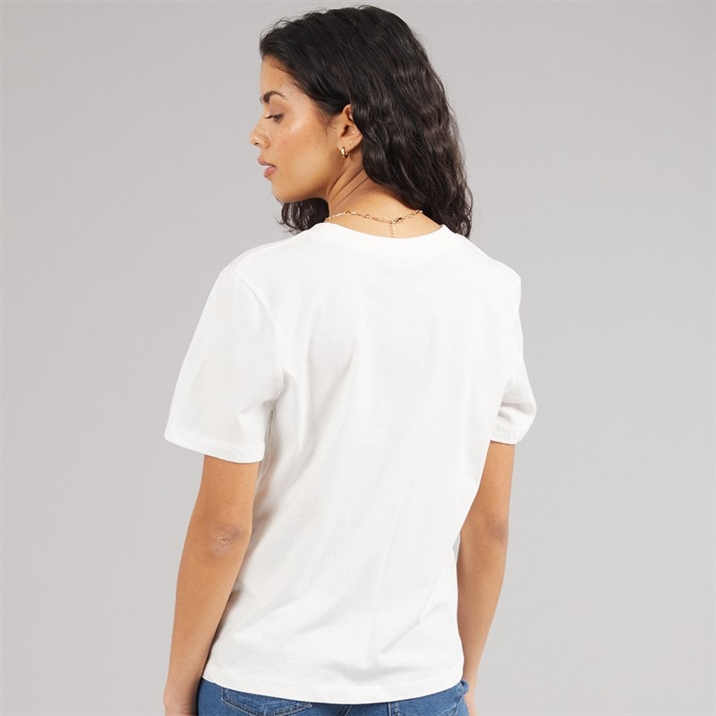 Jacqueline De Yong Selma T-shirt dla niej kolor Cloud Dancer – zdjęcie  2