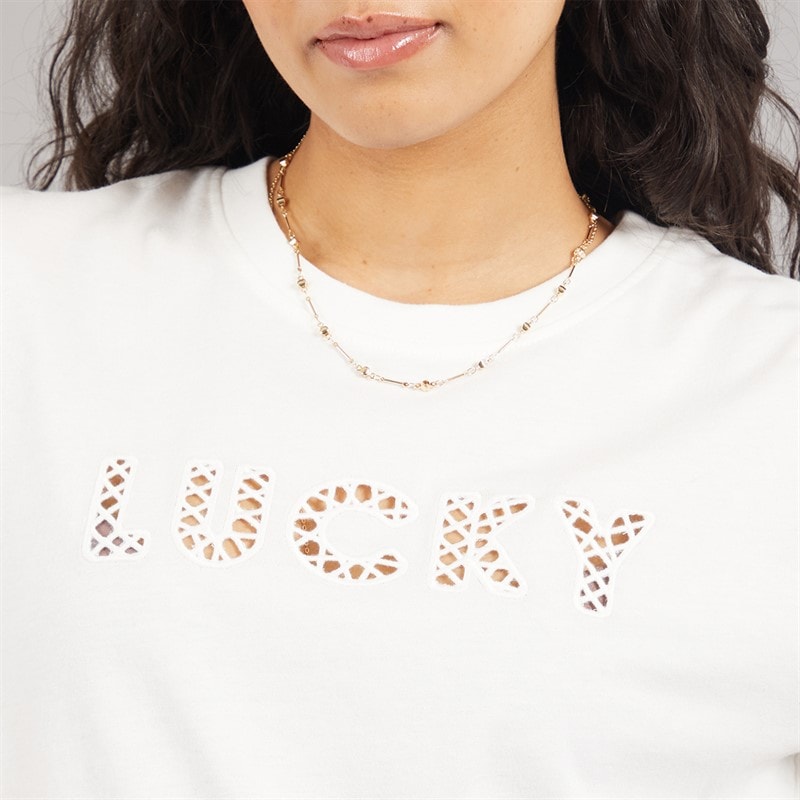 Jacqueline De Yong Selma T-shirt dla niej kolor Cloud Dancer – zdjęcie  5