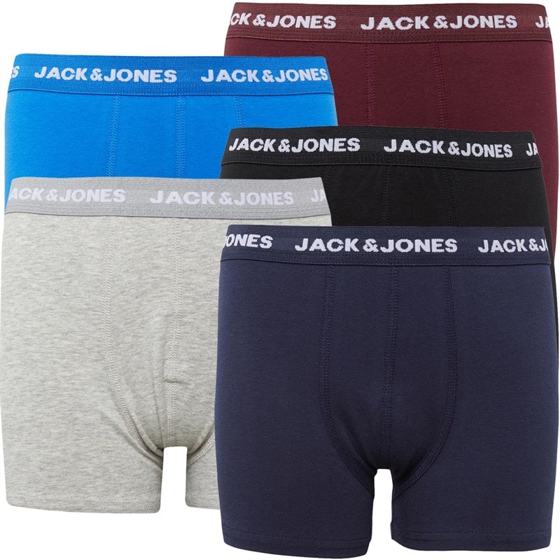 JACK & JONES Jongens Basis Vijf Pack Boxers Multi
