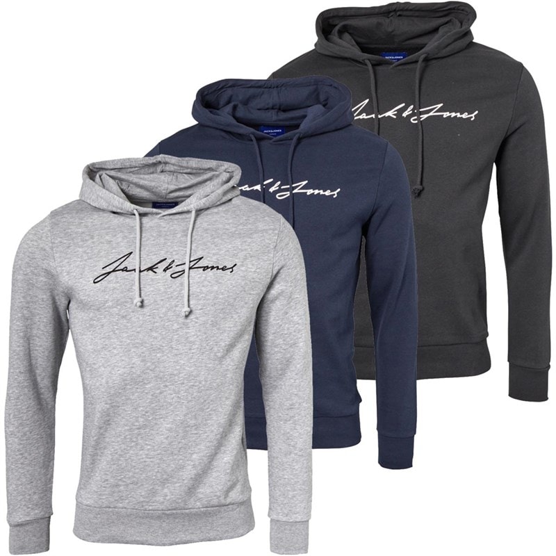 JACK & JONES Herensweatshirts Jax Driekpack Tap Shoe/Lichtgrijs Melange/Marineblauwe Blazer