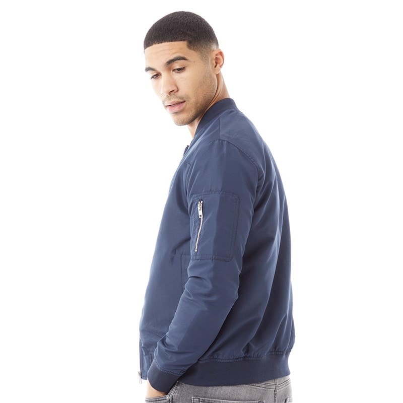 JACK & JONES Heren Mash Bomberjas Marine Blazer - Afbeelding 2