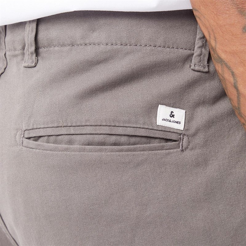 JACK & JONES Heren JJ Base Chino Shorts Antraciet Grijs - Afbeelding 3