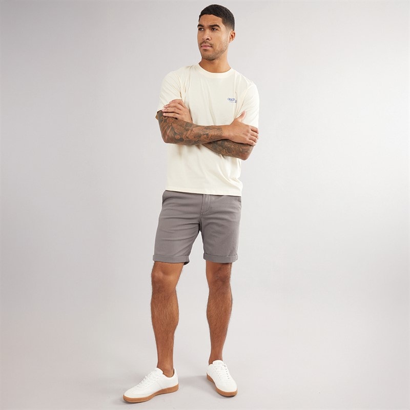 JACK & JONES Heren JJ Base Chino Shorts Antraciet Grijs - Afbeelding 4