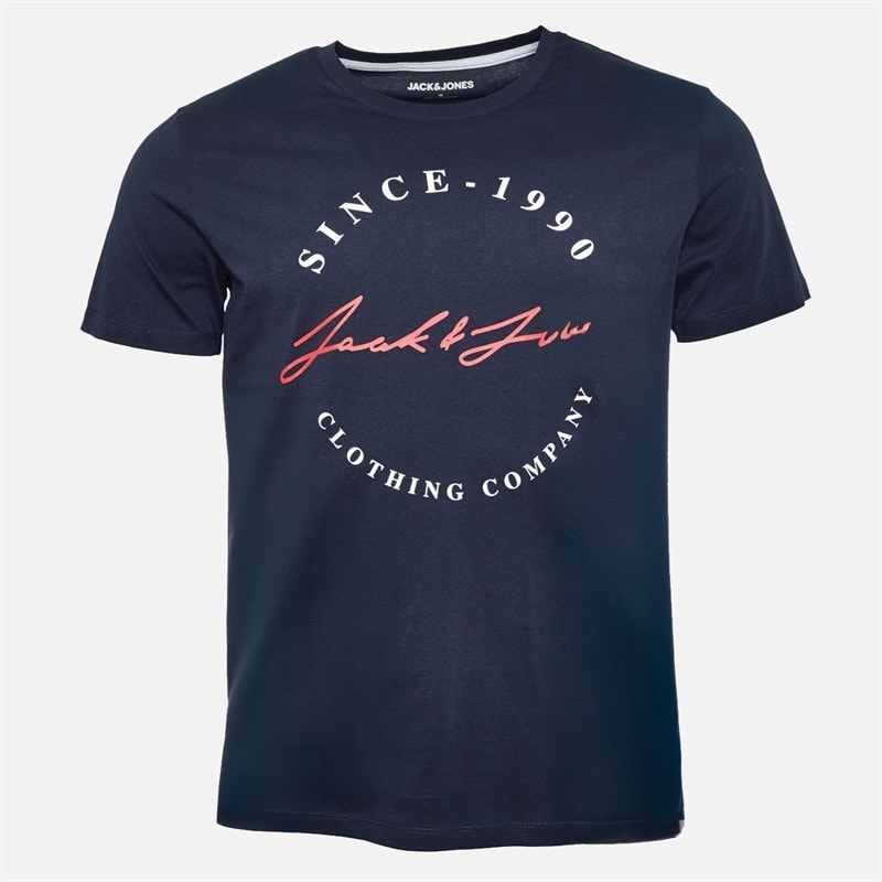 JACK & JONES 5er Pack T-Shirts mit Rundhalsausschnitt Herren Oliv Nacht/Weiß/Hellgrau Melange/Marineblau Blazer - Bild 3