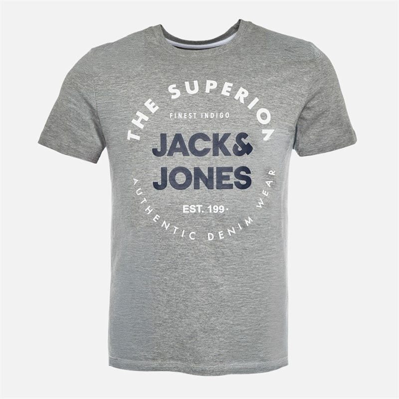 JACK & JONES 5er Pack T-Shirts mit Rundhalsausschnitt Herren Oliv Nacht/Weiß/Hellgrau Melange/Marineblau Blazer - Bild 5