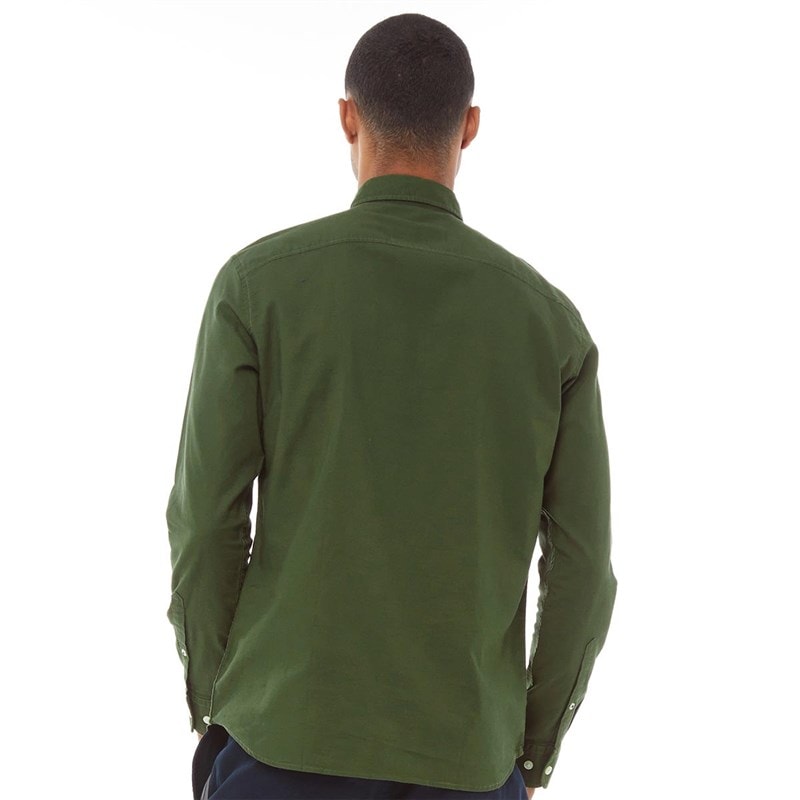 JACK & JONES Chemises à Manches Longues Oxford Homme Vert Foncé - Image 2