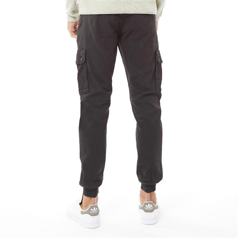 JACK & JONES Heren Paul Warner AKM 111 Cargo Broek Zwart - Afbeelding 2