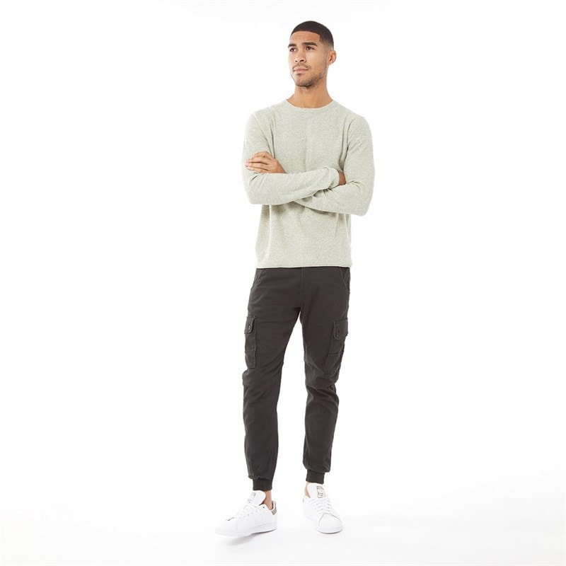 JACK & JONES Heren Paul Warner AKM 111 Cargo Broek Zwart - Afbeelding 3