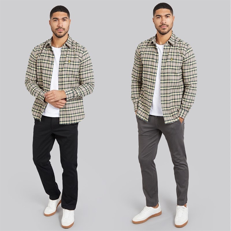 JACK & JONES Chinos Bolton Dean AKM homme, Pacquet Double, Gris Foncé/Noir - Image 3