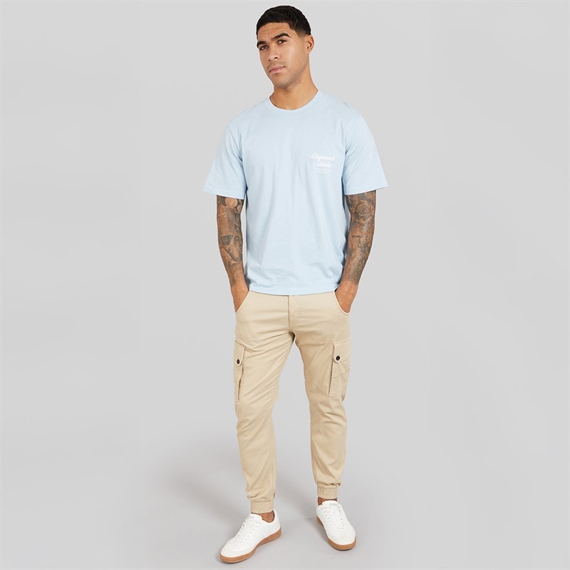 JACK & JONES Cargohose Herren Paul Warner AKM 111 Beige - Bild 3