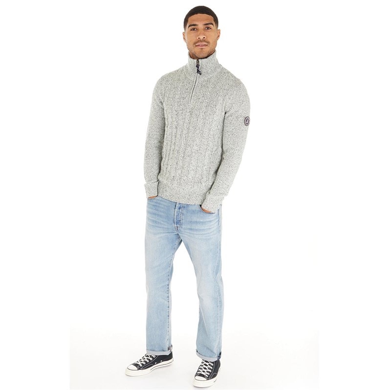 JACK & JONES Heren Shane gebreide trui Zilverberk - Afbeelding 4