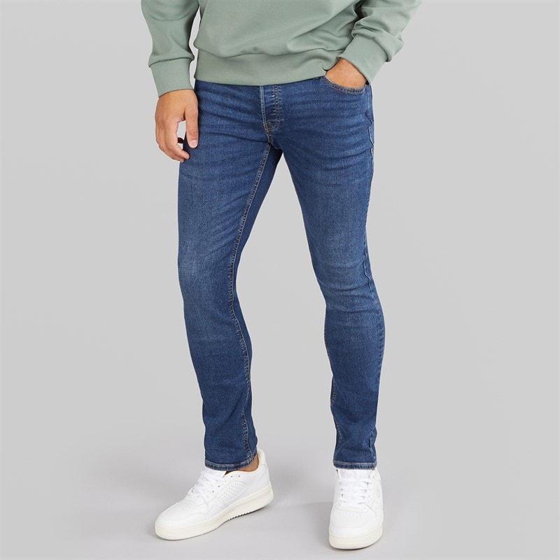 JACK & JONES Heren Glenn SQ 327 Slim Fit Jeans Blauw - Afbeelding 1