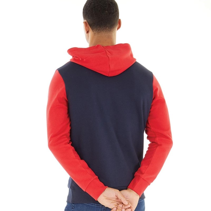 JACK & JONES Hoodie met logo blokkering Tango rood heren - Afbeelding 2