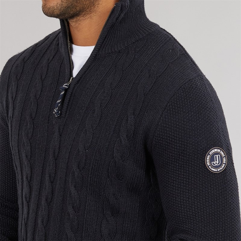 JACK & JONES Trui Shane gebreid marineblauwe blazer heren - Afbeelding 5