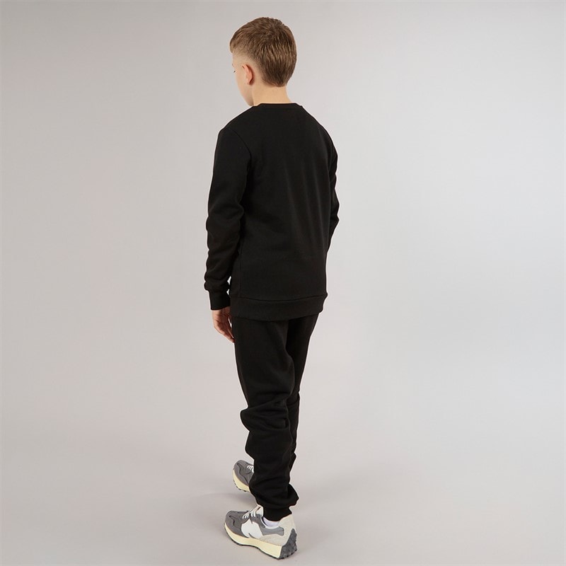 JACK & JONES Jongens Thomas Sweatshirt en Joggingbroek Trainingspak Zwart - Afbeelding 2