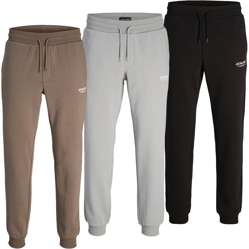 JACK & JONES Herren Mason Jogginghose Drei-Pack Schwarz / Alloy / Falcon - Bild 1