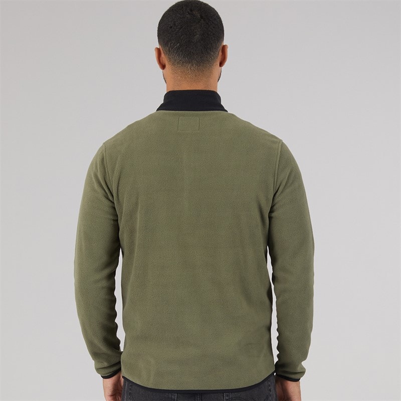 JACK & JONES Heren Fleece Half Zip Dusty Olive - Afbeelding 2