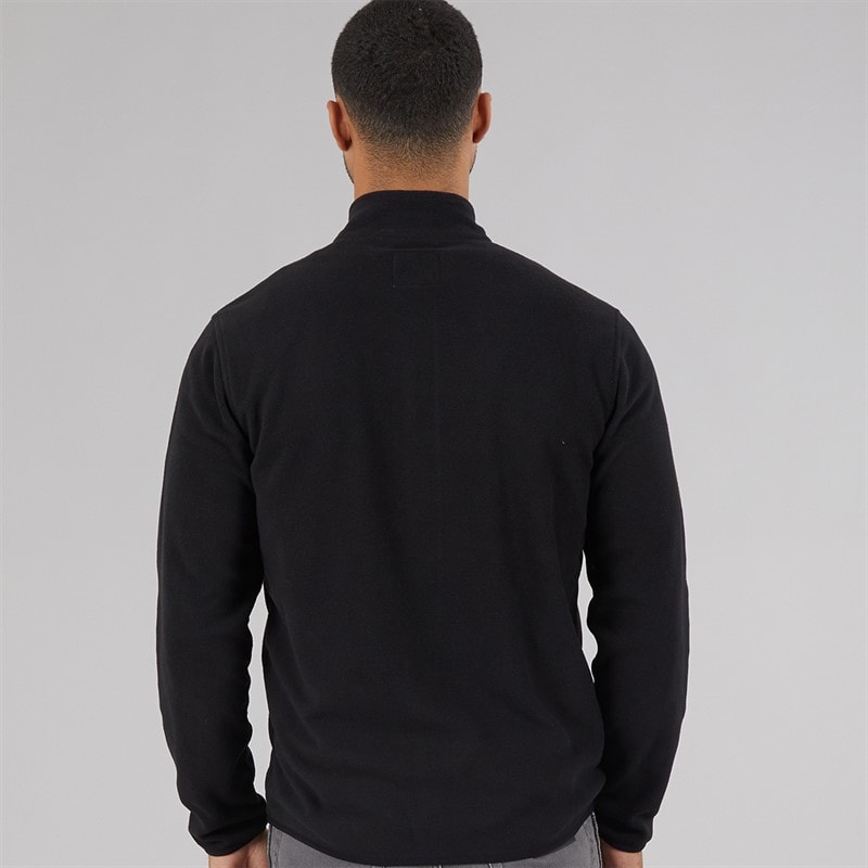 JACK & JONES Fleece met volledige rits Heren Zwart Vlam - Afbeelding 2