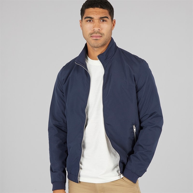 JACK & JONES Heren Mash Harrington Jas Navy Blazer - Afbeelding 1