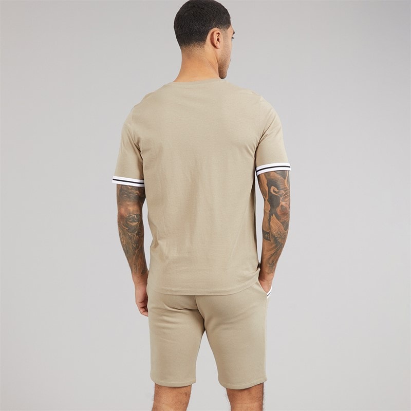 JACK & JONES Wielopak T-shirt i spodenki Jaxon dla niego kolor Crockery – zdjęcie  2