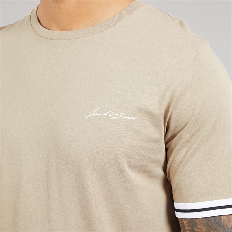 JACK & JONES Wielopak T-shirt i spodenki Jaxon dla niego kolor Crockery – zdjęcie  5