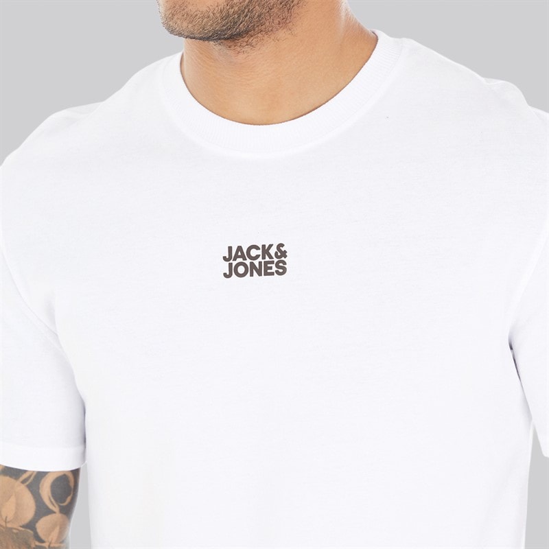 JACK & JONES T-shirt Klassiek Wit Heren - Afbeelding 3
