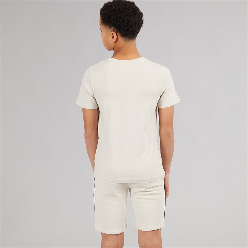 JACK & JONES Jongens Kai T-shirt en shorts set Moonbeam - Afbeelding 2