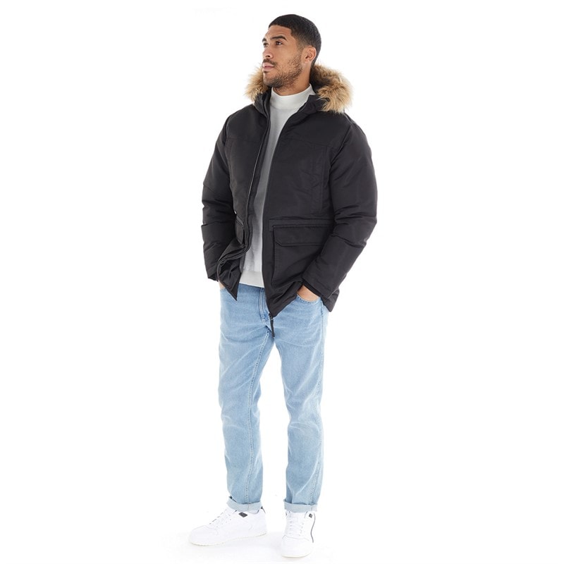 JACK & JONES kurtka parka dla niego kolor czarny – zdjęcie  4