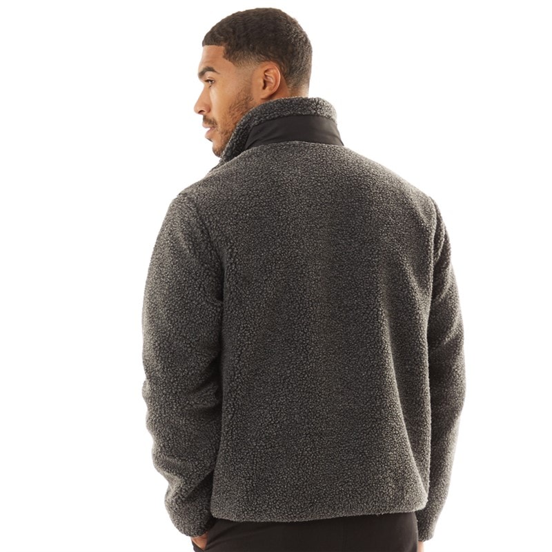 JACK & JONES Heren Vesterbro Teddy Jas Grijs Melange - Afbeelding 2