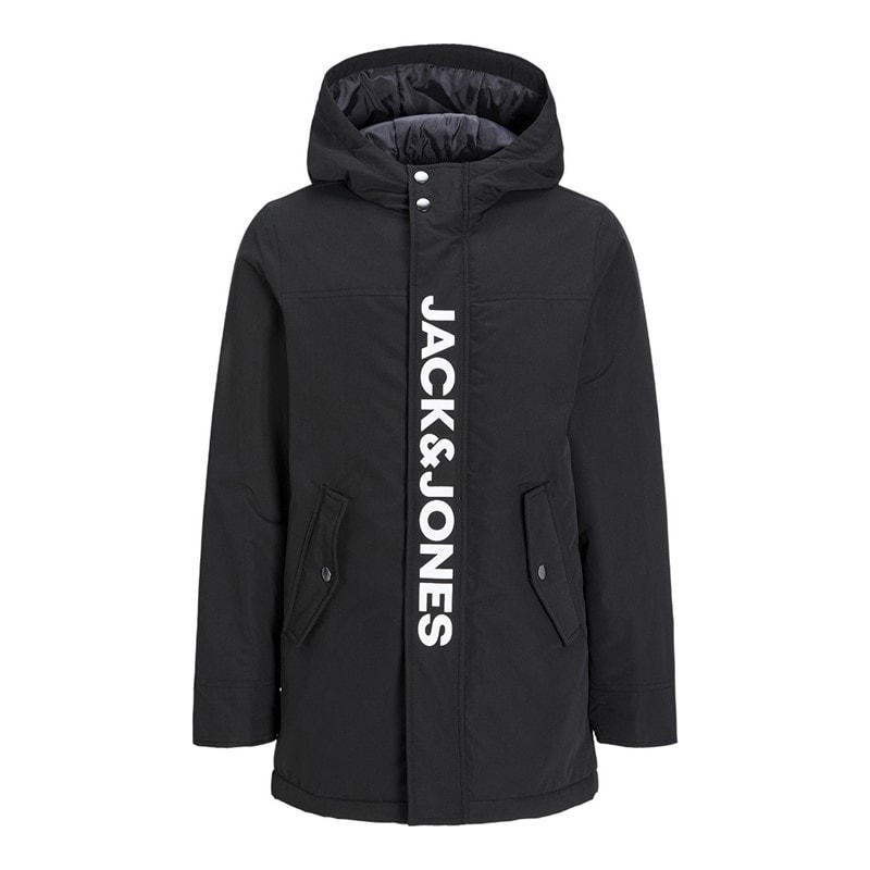 JACK & JONES Jongens Fen Parka Zwart