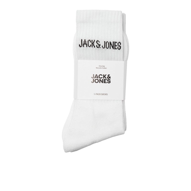 JACK & JONES Chaussettes d'équipage Regen Five Pack Garçon Blanc - Image 2