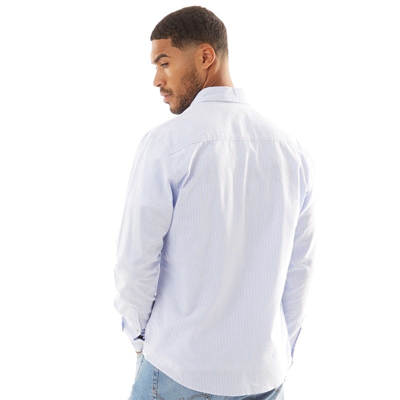 JACK & JONES Heren Classic Oxford Overhemden met lange mouwen Blauw - Afbeelding 2