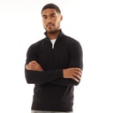 JACK & JONES Trui voor Heren Emil gebreid 1/2 Rits Zwart