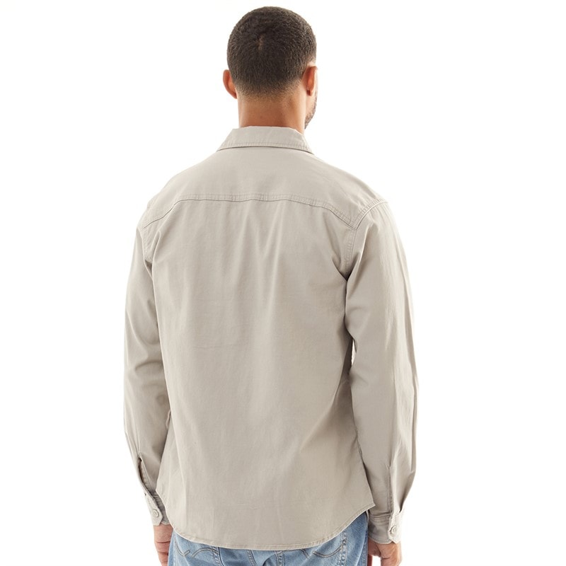 JACK & JONES Herren Dave Stretch Overshirt Geist Grau - Bild 2