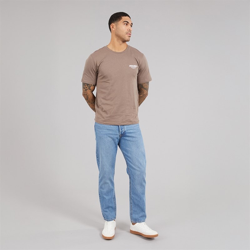 JACK & JONES Heren Chris SQ 957 Relaxed Fit Jeans Blauw Denim - Afbeelding 4