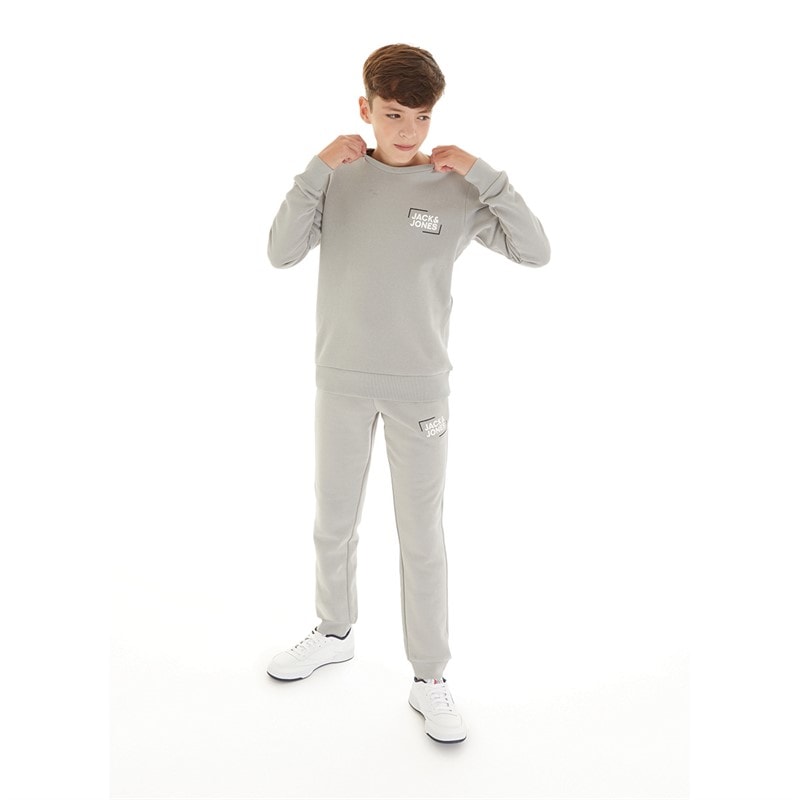 JACK & JONES JACK AND JONES Jongens Luca Trainingspak Grijs - Afbeelding 3