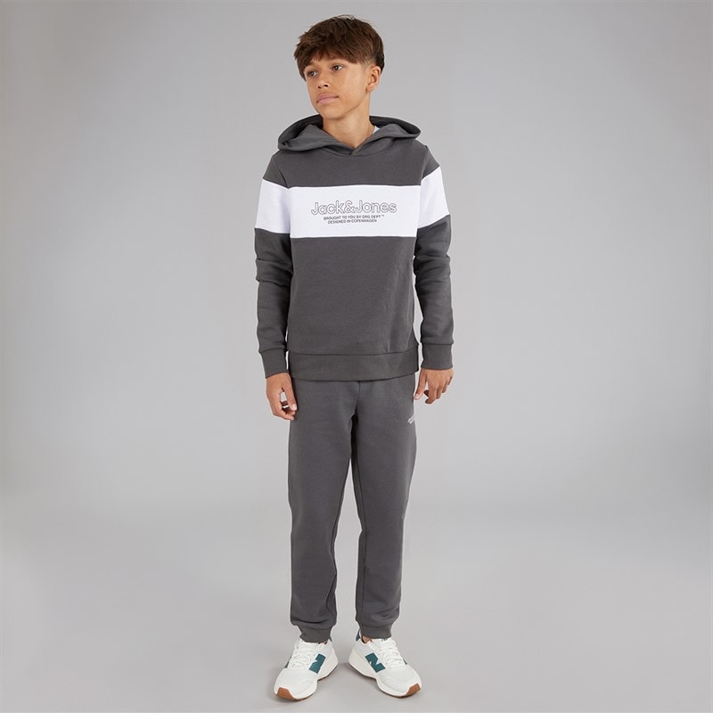 JACK & JONES Junge Lakewood Trainingsanzug Iron Gate - Bild 1