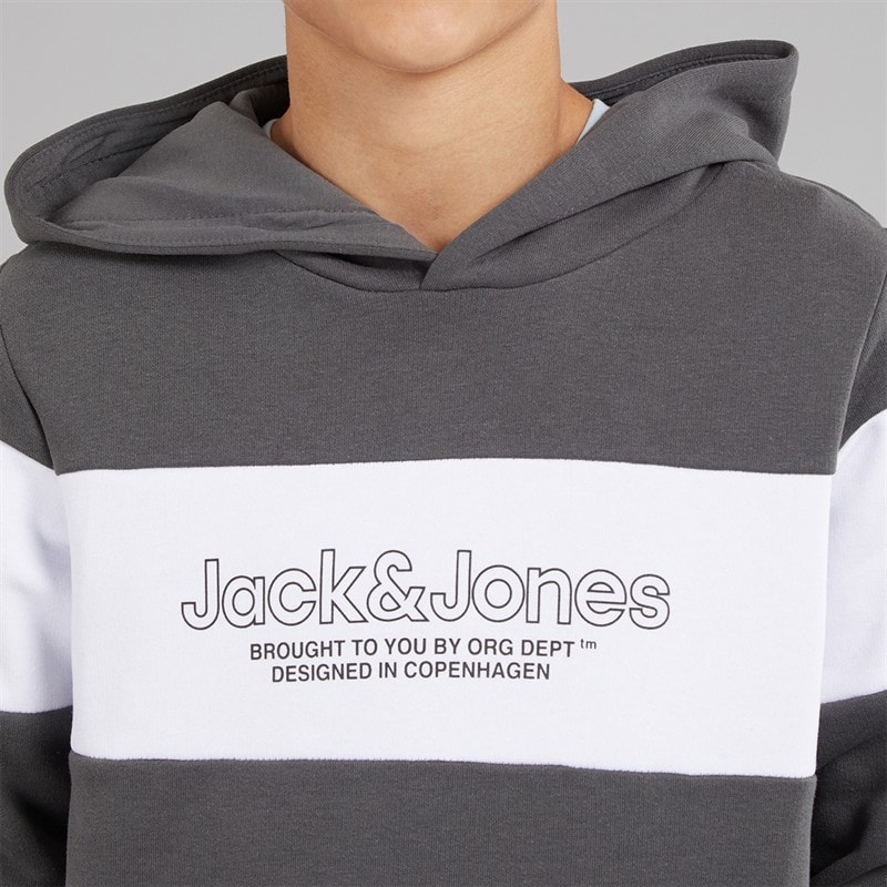 JACK & JONES Junge Lakewood Trainingsanzug Iron Gate - Bild 3
