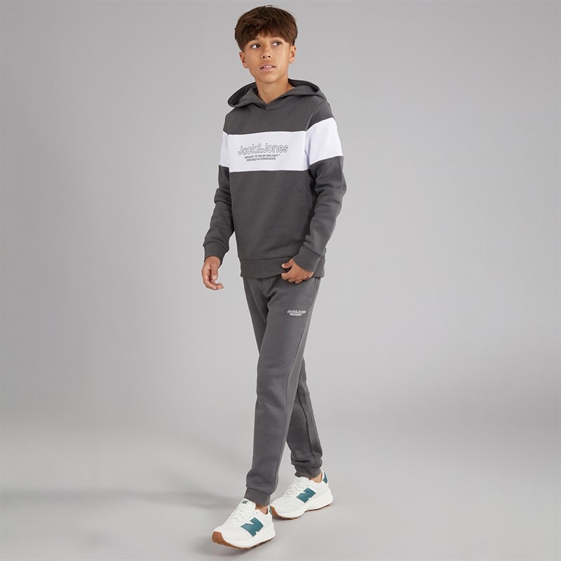JACK & JONES Junge Lakewood Trainingsanzug Iron Gate - Bild 4