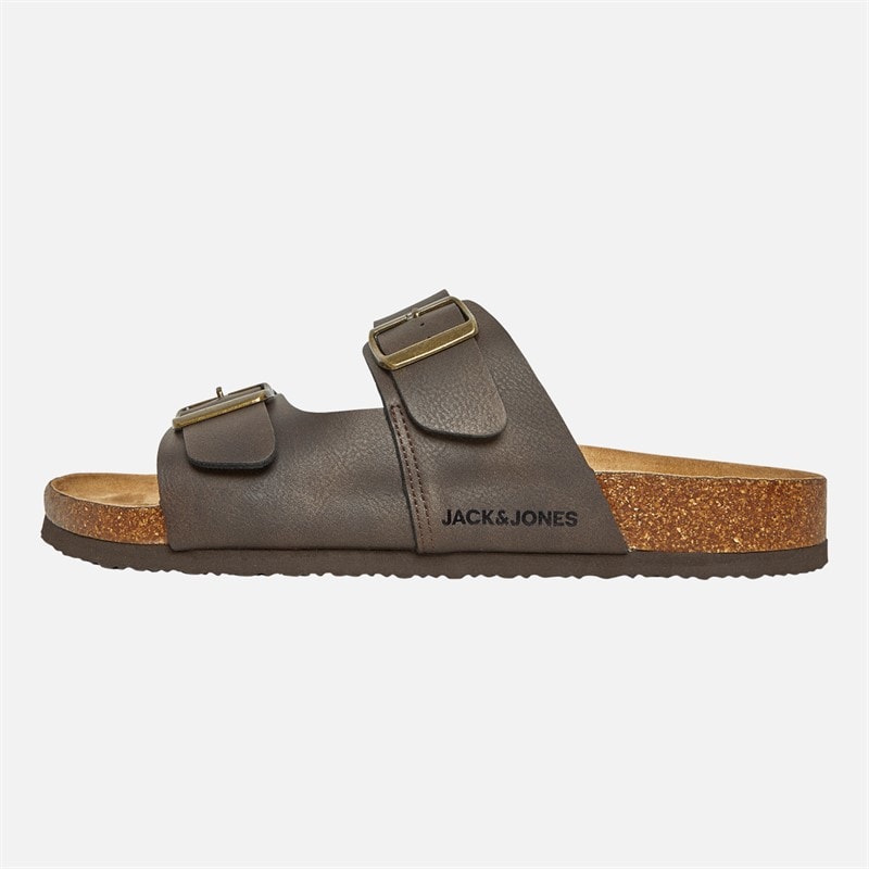 JACK & JONES Heren Oslo PU Sandalen Bruin - Afbeelding 2