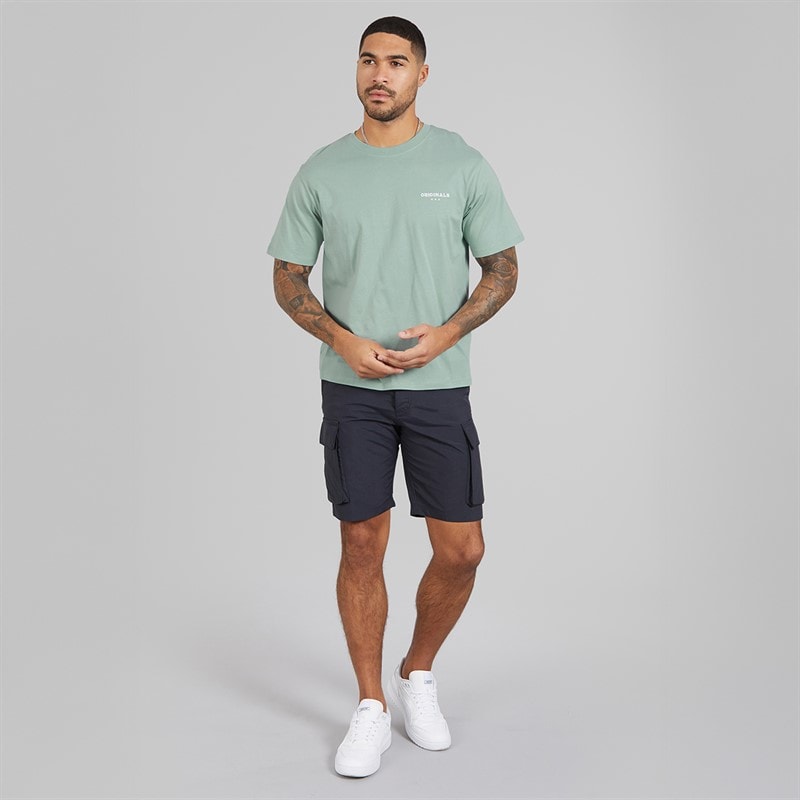 JACK & JONES Męskie Mykonos Back T-shirty Zielony – zdjęcie  4