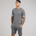JACK & JONES Heren Jaxon T-shirt en shorts set Castlerock