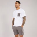 JACK & JONES Heren Zak Co Ord Wit / Castlerock
