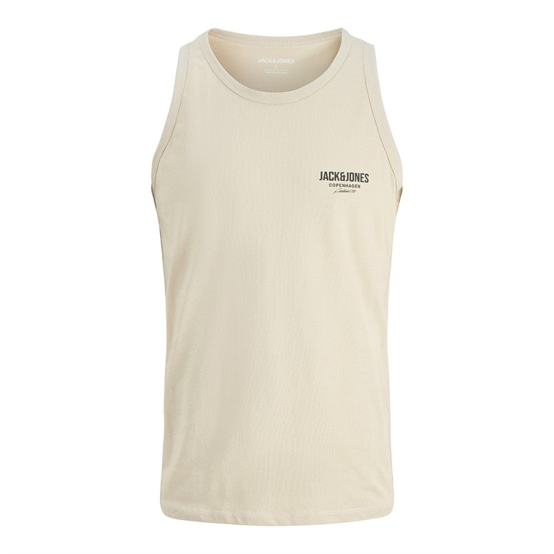 JACK & JONES Heren Jeff Orion Drie Pak Tanktops Iceberg Groen / Koraal Amandel / Maanstraal - Afbeelding 2