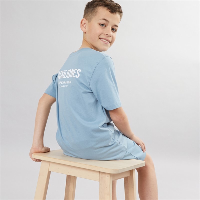JACK & JONES Jongens Orion T-shirt En Shorts Set Mountain Spring - Afbeelding 3