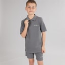 JACK & JONES Jongens Basis Rits Polo En Shorts Co Ord Set Castlerock