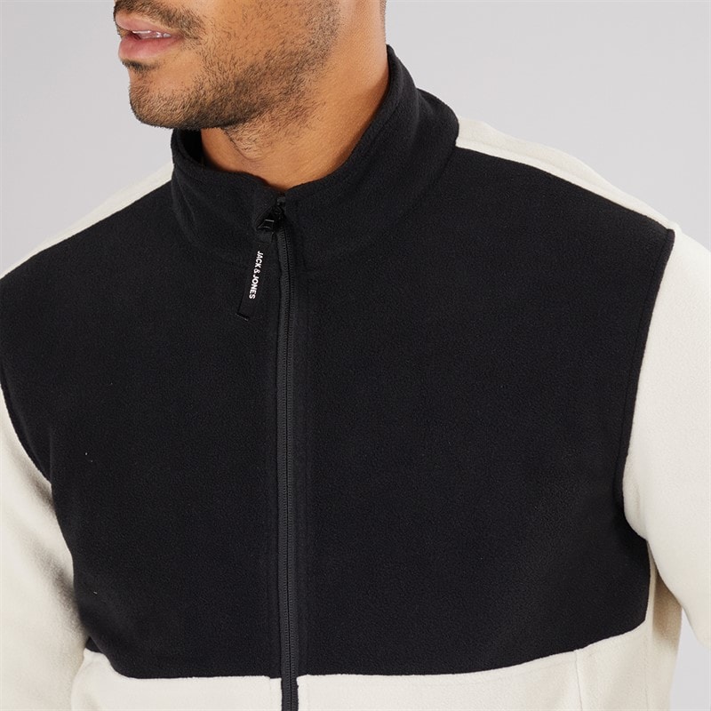 JACK & JONES Polar rozpinany na całej długości dla niego kolor księżycowa poświata – zdjęcie  3
